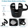 imageAccmor Stroller Cup Holder with Tray Universal Cup Holder Bike Bottle Holder 360 Rotatable Large Caliber Drinks Holder for Stroller Bike Wheelchair WalkerSilicone ArmCup Holder