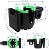 imageAccmor Stroller Cup Holder with Tray Universal Cup Holder Bike Bottle Holder 360 Rotatable Large Caliber Drinks Holder for Stroller Bike Wheelchair WalkerCup Phone HolderGreen