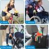 imageAccmor Stroller Cup Holder with Tray Universal Cup Holder Bike Bottle Holder 360 Rotatable Large Caliber Drinks Holder for Stroller Bike Wheelchair WalkerSilicone ArmCup Holder