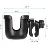 imageAccmor Stroller Cup Holder with Tray Universal Cup Holder Bike Bottle Holder 360 Rotatable Large Caliber Drinks Holder for Stroller Bike Wheelchair WalkerCup Holder1pc