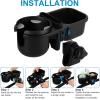 imageAccmor Stroller Cup Holder with Tray Universal Cup Holder Bike Bottle Holder 360 Rotatable Large Caliber Drinks Holder for Stroller Bike Wheelchair WalkerTray3 in1Black