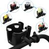 imageAccmor Stroller Cup Holder with Tray Universal Cup Holder Bike Bottle Holder 360 Rotatable Large Caliber Drinks Holder for Stroller Bike Wheelchair WalkerSilicone ArmCup Phone Holder