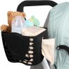 imageAccmor Stroller Cup Holder with Tray Universal Cup Holder Bike Bottle Holder 360 Rotatable Large Caliber Drinks Holder for Stroller Bike Wheelchair WalkerOrganizer Basket