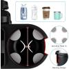 imageAccmor Stroller Cup Holder with Tray Universal Cup Holder Bike Bottle Holder 360 Rotatable Large Caliber Drinks Holder for Stroller Bike Wheelchair WalkerTray3 in1Black