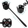 imageAccmor Stroller Cup Holder with Tray Universal Cup Holder Bike Bottle Holder 360 Rotatable Large Caliber Drinks Holder for Stroller Bike Wheelchair WalkerSilicone ArmCup Holder