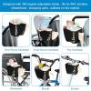 imageAccmor Stroller Cup Holder with Tray Universal Cup Holder Bike Bottle Holder 360 Rotatable Large Caliber Drinks Holder for Stroller Bike Wheelchair WalkerOrganizer Basket