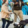 imageAccmor Stroller Cup Holder with Tray Universal Cup Holder Bike Bottle Holder 360 Rotatable Large Caliber Drinks Holder for Stroller Bike Wheelchair WalkerTray2 in1Grey