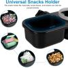 imageAccmor Stroller Cup Holder with Tray Universal Cup Holder Bike Bottle Holder 360 Rotatable Large Caliber Drinks Holder for Stroller Bike Wheelchair WalkerTray2 in1Grey