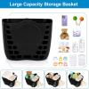imageAccmor Stroller Cup Holder with Tray Universal Cup Holder Bike Bottle Holder 360 Rotatable Large Caliber Drinks Holder for Stroller Bike Wheelchair WalkerOrganizer Basket