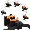 imageAccmor Stroller Cup Holder with Tray Universal Cup Holder Bike Bottle Holder 360 Rotatable Large Caliber Drinks Holder for Stroller Bike Wheelchair WalkerCup Phone HolderOrange