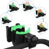 imageAccmor Stroller Cup Holder with Tray Universal Cup Holder Bike Bottle Holder 360 Rotatable Large Caliber Drinks Holder for Stroller Bike Wheelchair WalkerCup Phone HolderGreen