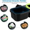 imageAccmor Stroller Cup Holder with Tray Universal Cup Holder Bike Bottle Holder 360 Rotatable Large Caliber Drinks Holder for Stroller Bike Wheelchair WalkerTray2 in1Green