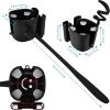 imageAccmor Stroller Cup Holder with Tray Universal Cup Holder Bike Bottle Holder 360 Rotatable Large Caliber Drinks Holder for Stroller Bike Wheelchair WalkerSilicone ArmCup Phone Holder