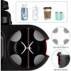 imageAccmor Stroller Cup Holder with Tray Universal Cup Holder Bike Bottle Holder 360 Rotatable Large Caliber Drinks Holder for Stroller Bike Wheelchair WalkerTray2 in1Black