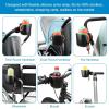 imageAccmor Stroller Cup Holder with Tray Universal Cup Holder Bike Bottle Holder 360 Rotatable Large Caliber Drinks Holder for Stroller Bike Wheelchair WalkerSilicone ArmCup Holder