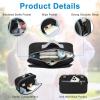 imageAccmor Stroller Organizer Universal Stroller Organizer with Insulated Cup Holder Pocket Dual Purpose Large Capacity Stroller Bag Caddy Stroller Accessories Fits for Uppababy Doona Nuna StrollersBlack