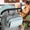 imageAccmor Stroller Organizer Universal Stroller Organizer with Insulated Cup Holder Pocket Dual Purpose Large Capacity Stroller Bag Caddy Stroller Accessories Fits for Uppababy Doona Nuna StrollersPlume
