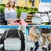 imageAccmor Stroller Organizer Universal Stroller Organizer with Insulated Cup Holder Pocket Dual Purpose Large Capacity Stroller Bag Caddy Stroller Accessories Fits for Uppababy Doona Nuna StrollersPlume