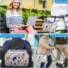 imageAccmor Stroller Organizer Universal Stroller Organizer with Insulated Cup Holder Pocket Dual Purpose Large Capacity Stroller Bag Caddy Stroller Accessories Fits for Uppababy Doona Nuna StrollersDinosaur