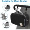 imageAccmor Stroller Organizer Universal Stroller Organizer with Insulated Cup Holder Pocket Dual Purpose Large Capacity Stroller Bag Caddy Stroller Accessories Fits for Uppababy Doona Nuna StrollersBlack