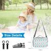 imageAccmor Stroller Organizer Universal Stroller Organizer with Insulated Cup Holder Pocket Dual Purpose Large Capacity Stroller Bag Caddy Stroller Accessories Fits for Uppababy Doona Nuna StrollersPlume