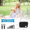 imageAccmor Stroller Organizer Universal Stroller Organizer with Insulated Cup Holder Pocket Dual Purpose Large Capacity Stroller Bag Caddy Stroller Accessories Fits for Uppababy Doona Nuna StrollersBlack