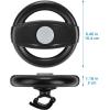 imageAccmor Stroller Steering Wheel Toy Pretend Driving Simulated Steering Wheel for Baby Stroller Shopping Carts Universal Detachable Funny Stroller Shopping Carts Toy Attachment AccessoriesBlack