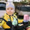 imageAccmor Stroller Tray Stroller Cup Holder with Snack Tray Universal Stroller Tray for Snacks On The Go Stroller Snack Tray Bottle Holder Stroller Accessory