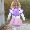 imageAccmor Toddler Backpack Harness with Safety Leash Cute Dinosaur Harnesses with Kids Anti Lost Wrist Link Mini Child Schoolbag with Wristband Tether Strap and Protection Leashes for Baby boys BlackPurple Butterfly