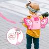 imageAccmor Toddler Backpack Harness with Safety Leash Cute Dinosaur Harnesses with Kids Anti Lost Wrist Link Mini Child Schoolbag with Wristband Tether Strap and Protection Leashes for Baby boys BlackPink Butterfly