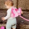 imageAccmor Toddler Backpack Harness with Safety Leash Cute Dinosaur Harnesses with Kids Anti Lost Wrist Link Mini Child Schoolbag with Wristband Tether Strap and Protection Leashes for Baby boys BlackPink Butterfly