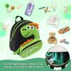 imageAccmor Toddler Backpack Harness with Safety Leash Cute Dinosaur Harnesses with Kids Anti Lost Wrist Link Mini Child Schoolbag with Wristband Tether Strap and Protection Leashes for Baby boys BlackBlackLightgreen Dinosaur