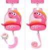 imageAccmor Toddler Backpack Harness with Safety Leash Cute Dinosaur Harnesses with Kids Anti Lost Wrist Link Mini Child Schoolbag with Wristband Tether Strap and Protection Leashes for Baby boys BlackLight PinkRose Pink Dinosaur