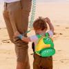 imageAccmor Toddler Backpack Harness with Safety Leash Cute Dinosaur Harnesses with Kids Anti Lost Wrist Link Mini Child Schoolbag with Wristband Tether Strap and Protection Leashes for Baby boys BlackYellowGreen Dinosaur