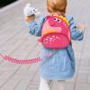 imageAccmor Toddler Backpack Harness with Safety Leash Cute Dinosaur Harnesses with Kids Anti Lost Wrist Link Mini Child Schoolbag with Wristband Tether Strap and Protection Leashes for Baby boys BlackPink Dinosaur