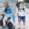 imageAccmor Toddler Backpack Harness with Safety Leash Cute Dinosaur Harnesses with Kids Anti Lost Wrist Link Mini Child Schoolbag with Wristband Tether Strap and Protection Leashes for Baby boys BlackBlackDark Blue Dinosaur