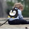 imageAccmor Toddler Backpack Harness with Safety Leash Cute Dinosaur Harnesses with Kids Anti Lost Wrist Link Mini Child Schoolbag with Wristband Tether Strap and Protection Leashes for Baby boys BlackBlack Penguin