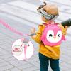 imageAccmor Toddler Backpack Harness with Safety Leash Cute Dinosaur Harnesses with Kids Anti Lost Wrist Link Mini Child Schoolbag with Wristband Tether Strap and Protection Leashes for Baby boys BlackPink Penguin