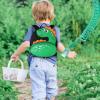 imageAccmor Toddler Backpack Harness with Safety Leash Cute Dinosaur Harnesses with Kids Anti Lost Wrist Link Mini Child Schoolbag with Wristband Tether Strap and Protection Leashes for Baby boys BlackBlackGreen Dinosaur  Green Link