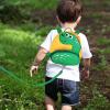 imageAccmor Toddler Backpack Harness with Safety Leash Cute Dinosaur Harnesses with Kids Anti Lost Wrist Link Mini Child Schoolbag with Wristband Tether Strap and Protection Leashes for Baby boys BlackYellowGreen Dinosaur