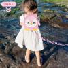 imageAccmor Toddler Backpack Harness with Safety Leash Cute Dinosaur Harnesses with Kids Anti Lost Wrist Link Mini Child Schoolbag with Wristband Tether Strap and Protection Leashes for Baby boys BlackBaby Pink Penguin