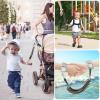imageAccmor Toddler Backpack Harness with Safety Leash Cute Dinosaur Harnesses with Kids Anti Lost Wrist Link Mini Child Schoolbag with Wristband Tether Strap and Protection Leashes for Baby boys BlackBlackGreen Dinosaur  Black Link