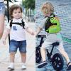 imageAccmor Toddler Backpack Harness with Safety Leash Cute Dinosaur Harnesses with Kids Anti Lost Wrist Link Mini Child Schoolbag with Wristband Tether Strap and Protection Leashes for Baby boys BlackBlackLightgreen Dinosaur