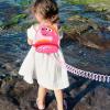 imageAccmor Toddler Backpack Harness with Safety Leash Cute Dinosaur Harnesses with Kids Anti Lost Wrist Link Mini Child Schoolbag with Wristband Tether Strap and Protection Leashes for Baby boys BlackLight PinkRose Pink Dinosaur
