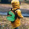 imageAccmor Toddler Backpack Harness with Safety Leash Cute Dinosaur Harnesses with Kids Anti Lost Wrist Link Mini Child Schoolbag with Wristband Tether Strap and Protection Leashes for Baby boys BlackBlackGreen Dinosaur  Black Link