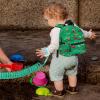 imageAccmor Toddler Backpack Leash Mini Child Backpack with Anti Lost Wrist Link Cute Kids Backpack Walking Harness for Outdoor Travel Adorable Excavator Backpack Tether for Baby Boys Girls Ages 13Green  Green Link