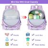 imageAccmor Toddler Backpack Leash Mini Child Backpack with Anti Lost Wrist Link Cute Kids Backpack Walking Harness for Outdoor Travel Adorable Excavator Backpack Tether for Baby Boys Girls Ages 13Light Purple  Purple Link