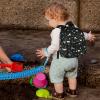 imageAccmor Toddler Backpack Leash Mini Child Backpack with Anti Lost Wrist Link Cute Kids Backpack Walking Harness for Outdoor Travel Adorable Excavator Backpack Tether for Baby Boys Girls Ages 13BlackExcavator  Black Link