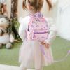 imageAccmor Toddler Backpack Leash Mini Child Backpack with Anti Lost Wrist Link Cute Kids Backpack Walking Harness for Outdoor Travel Adorable Excavator Backpack Tether for Baby Boys Girls Ages 13Pink Purple  Pink Link