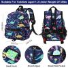imageAccmor Toddler Backpack Leash Mini Child Backpack with Anti Lost Wrist Link Cute Kids Backpack Walking Harness for Outdoor Travel Adorable Excavator Backpack Tether for Baby Boys Girls Ages 13Navy BlueDinosaur  Blue Link